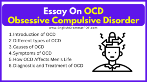 Essay On OCD Obsessive Compulsive Disorder