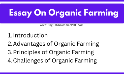 1000 Words Essay On Organic Farming (Free Essay)