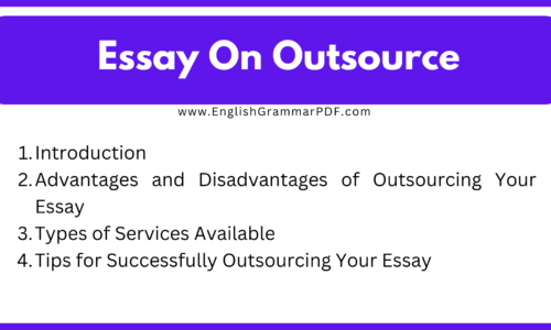 600 Words Essay On Outsource Your Essay (Free)