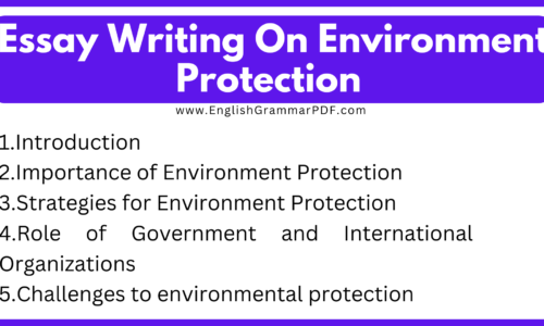 1000 Words Essay Writing On Environment Protection (Free)