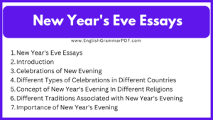 New Years Eve Essays