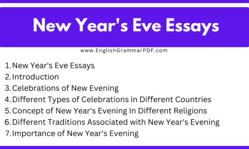 1000 Words New Year’s Eve Essay (Free English Essay)