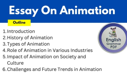 479 Words Essay On Animation (Free English Essays)