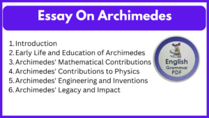 Essay On Archimedes