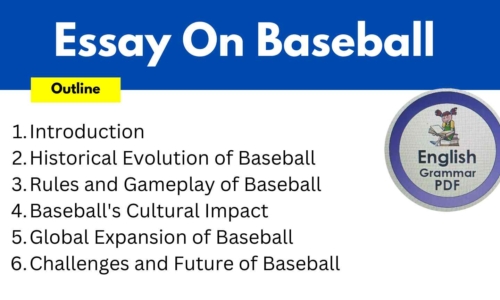 510 Words Essay On Baseball (Free English Essays)