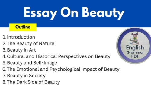 500 Words Essay On Beauty (Free English Essays)