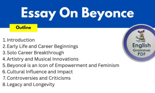 680 Words Essay On Beyonce (Free English Essays)