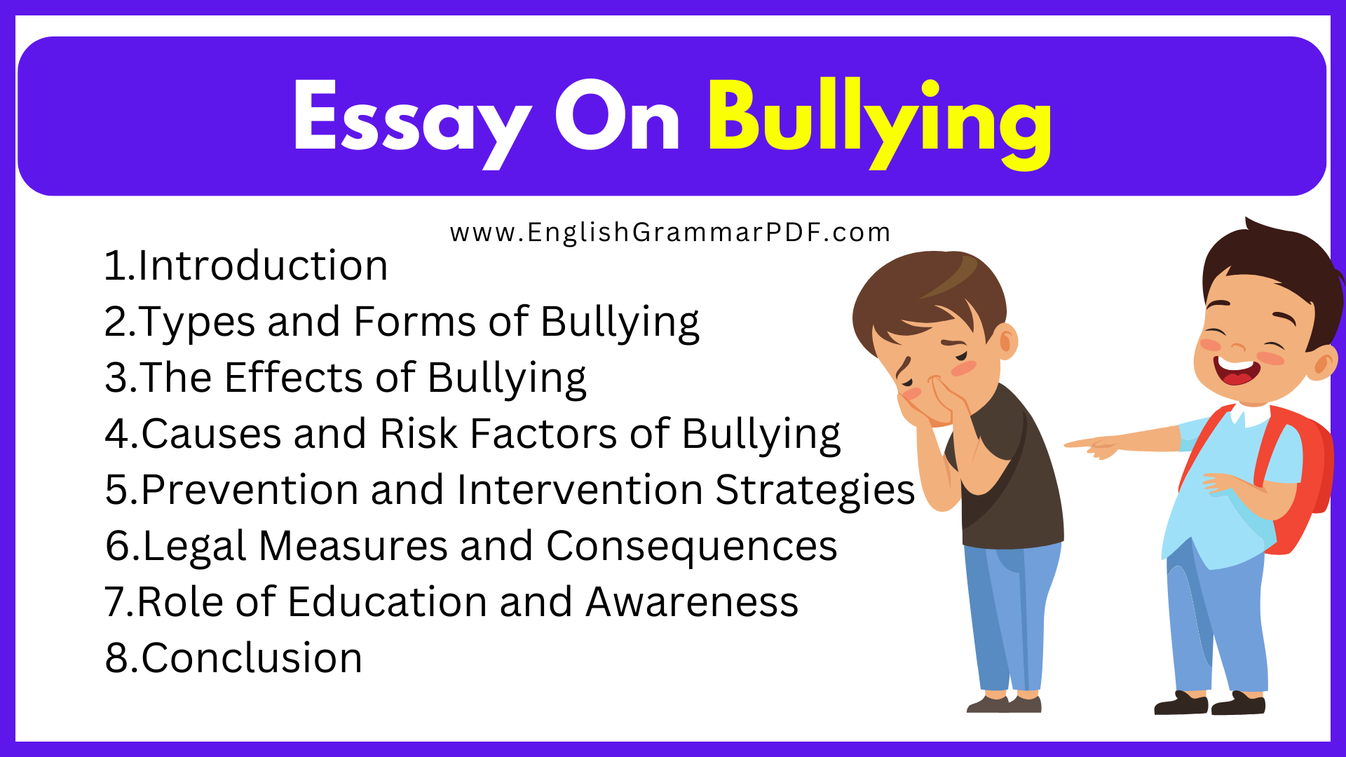 Essay On Bullying