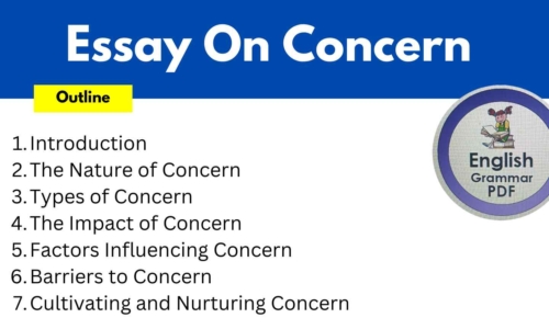 661 Words Essay On Concern (Free English Essays)