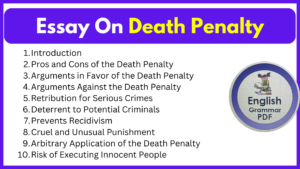 Essay On Death Penalty