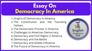 Essay On Democracy In America