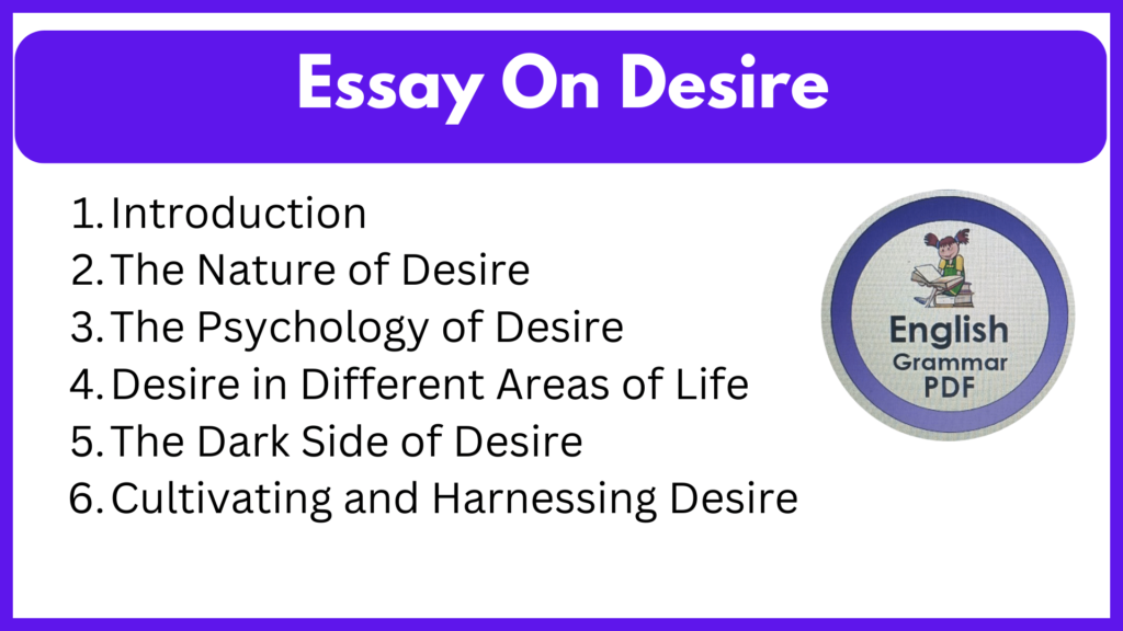 Essay On Desire