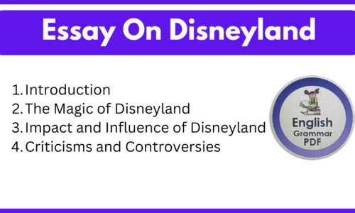 1000 Words Essay On Disneyland (Free English Essays)