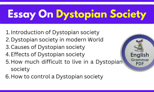 Essay On Dystopian Society (Free English Essays)