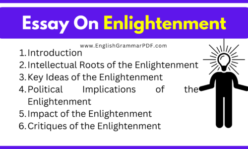 Essay on Enlightenment (Download Free Essay)