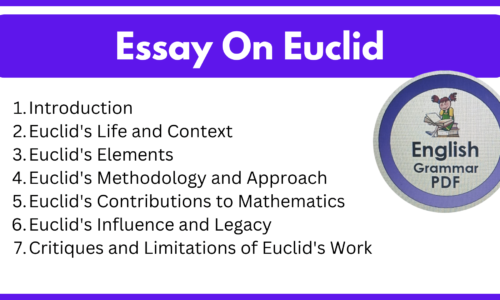 Essay On Euclid (Free English Essays)