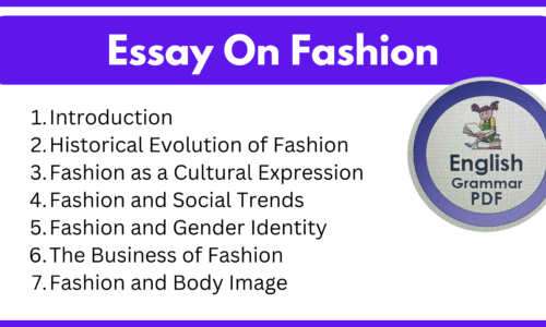 Essay On Fashion In Easy Words (Free English Essays)