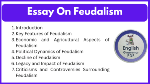 Essay On Feudalism