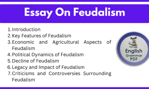 1000+ Words Essay On Feudalism (Free English Essays)