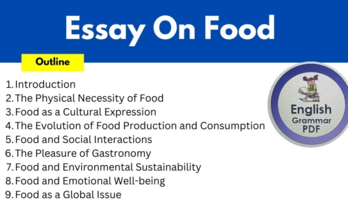 479 Words Essay On Food (Free English Essays)