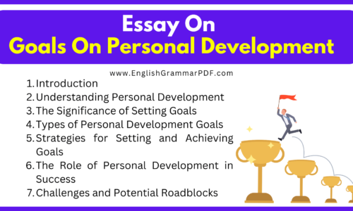 Goals On Personal Development Essay (Download Free Pdf)