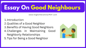 Essay On Good Neighbours