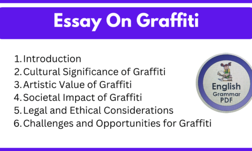 1000+ Words Essay On Graffiti (Free English Essay)