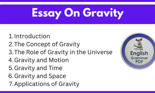 1000+ Words Essay On Gravity (Free English Essays)