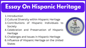 Essay On Hispanic Heritage