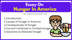 Essay On Hunger In America