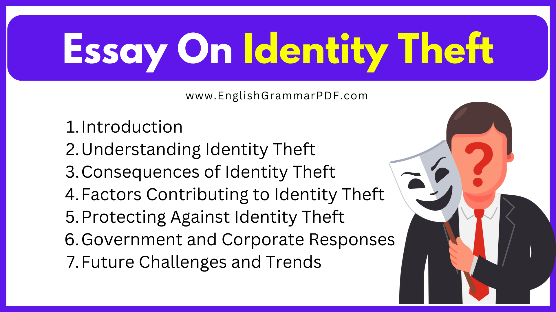 Essay On Identity Theft