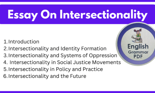 Essay on Intersectionality – A Free Essay (800 Words)