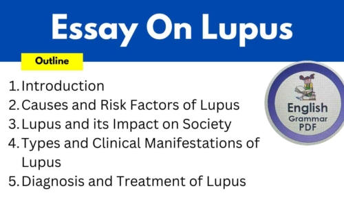 500 Words Essay On Lupus (Free English Essays)