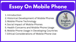 Essay On Mobile Phone