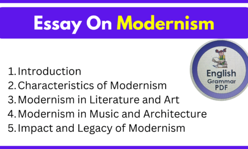 Essay On Modernism (Download Free English Essays)