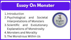 Essay On Monster