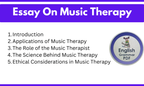 Essay On Music Therapy (Free English Essays)