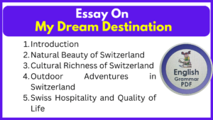 Essay On My Dream Destination