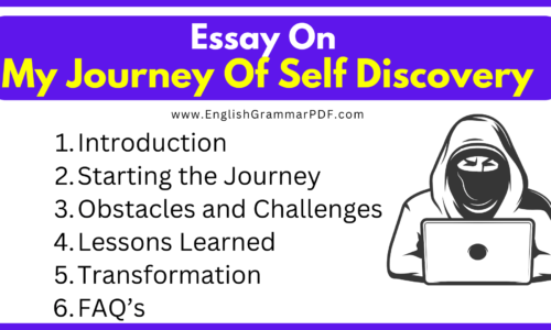 Essay On My Journey Of Self Discovery (Free English Essays)