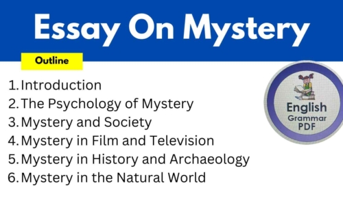 500 Words Essay On Mystery (Free English Essays)