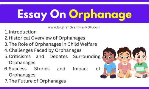 Essay On Orphanage (Download Free Pdf)