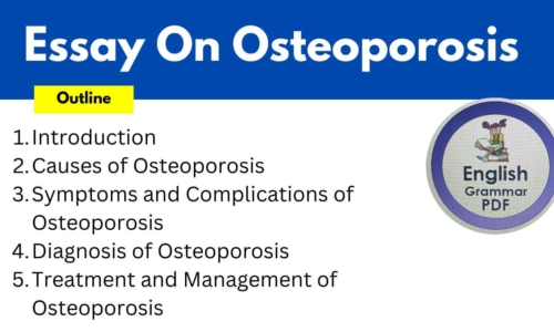 500 Words Essay On Osteoporosis (Free English Essays)