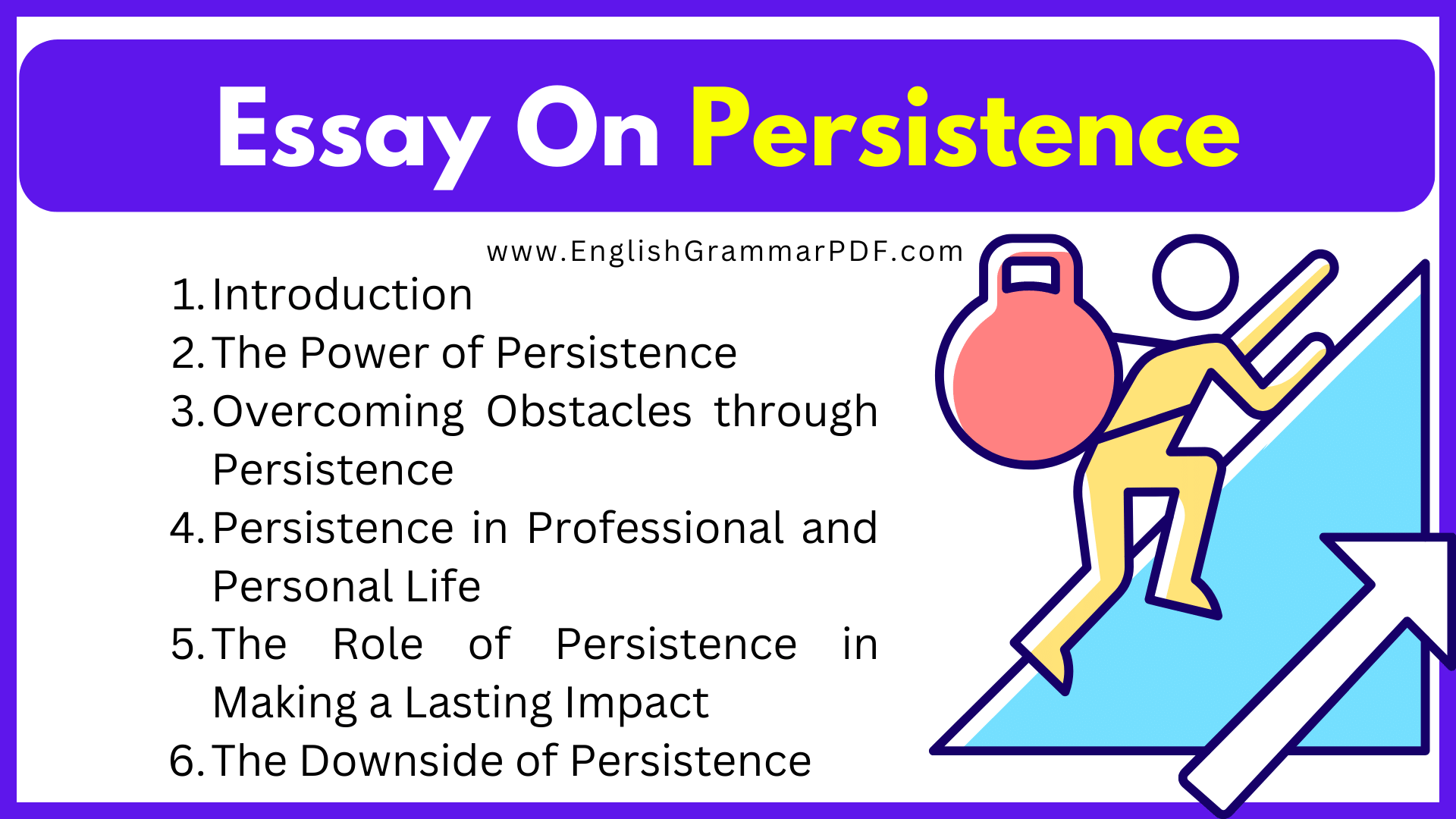 Essay On Persistence