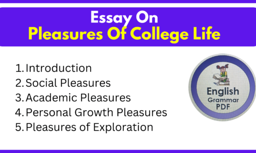 Essay On Pleasures Of College Life (Download Free Essay)