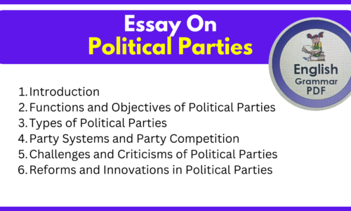 Essay On Political Parties (Free English Essays)