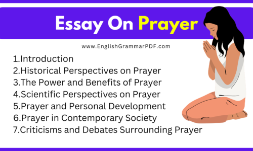 500 Words Short Essay On Prayer (Free English Essay)