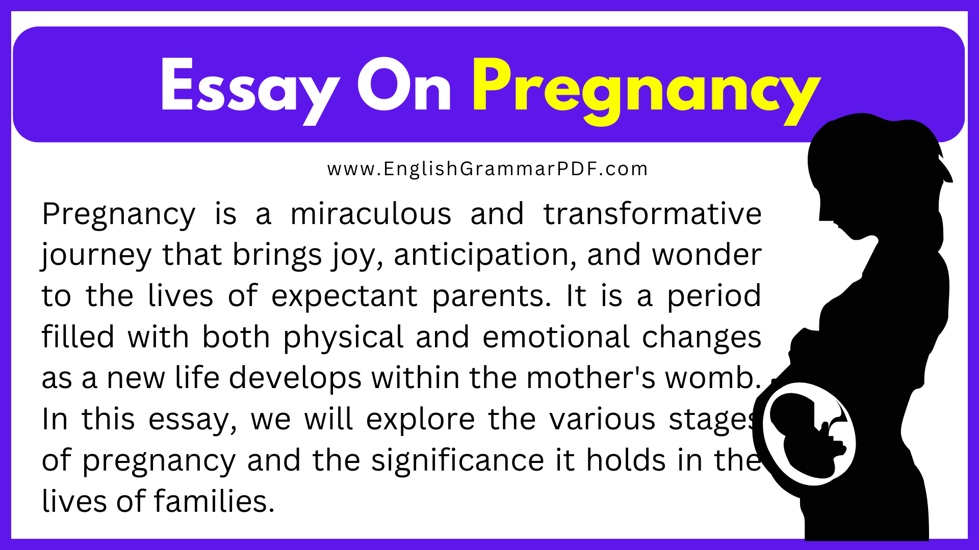 Essay On Pregnancy