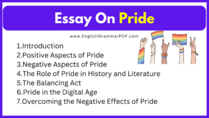 Essay On Pride