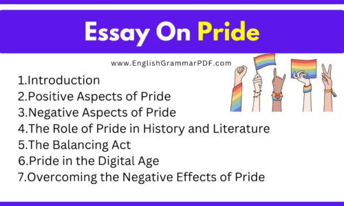 500+ Words Essay On Pride (Download Free PDF)