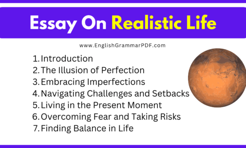 Essay On Realistic Life (Download Free PDF)